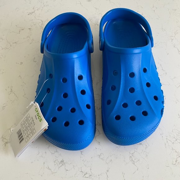 NWT Crocs Blue Baya Men\'s Lightweight Clogs size 12 main image 4
